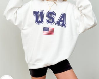 USA Flag Sweatshirt, USA Sweatshirt, Patriotic Shirt, American Flag Sweatshirt, America Sweatshirt, Retro Sweatshirt, USA Flag Hoodie
