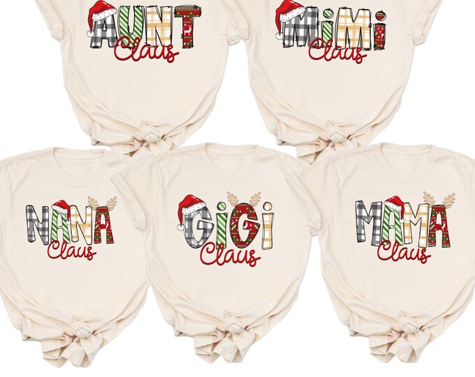 Christmas Claus Shirt, Custom Christmas Family Claus Tshirt, Christmas Claus Shirt, Family Christmas Gift, Christmas Family Matching Shirt