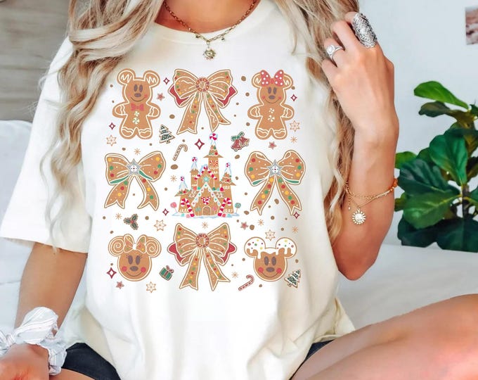 Mickey Gingerbread Christmas Shirt, Gingerbread Mickey Shirt, Mickey Friends Gingerbread Cookie Shirt, Mickey Christmas Shirt, Disney Shirt