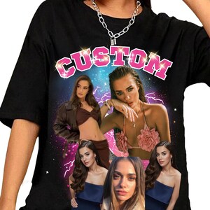 Custom Girlfriend Shirt, For Boyfriend, For Husband, Girlfriend Face Vintage Shirts, Bachelorette Surprise, Custom Your Own Picture Idea