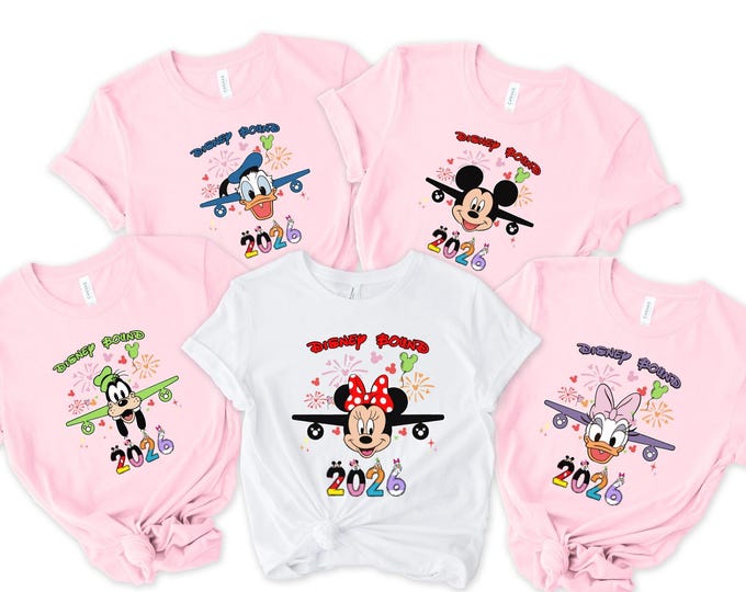 Disney 2026 Personalization Shirts, Disney Family Shirts, Disneyworld Plane 2026 Family Shirts, Disney Vacation 2026 Trip Shirt,Disney shirt
