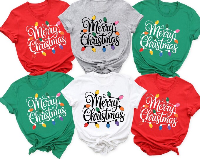 Merry Christmas T-Shirt, Christmas Lights Shirt, Christmas Lights T-Shirt, Christmas Shirt, Merry Christmas Shirt, Christmas Gift Shirt