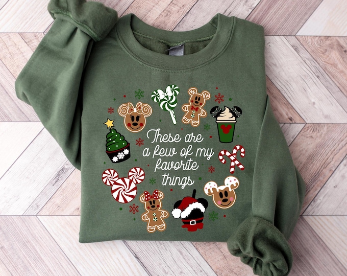 These Are a Few of my Favorite Things Disney Christmas Shirt,Disney Snacks Shirt Christmas Castle Shirt,Disneyland tee Magic Kingdom tshirt