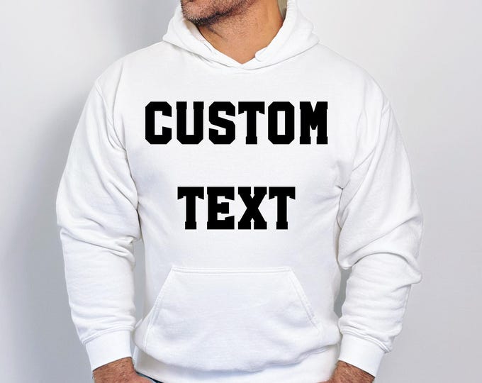 Personalized Hoodie, Custom Text On Sweater, Retro Sweatshirt, Custom College Letters Hoodie, Custom Quote, University College, Oversized