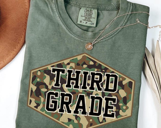 Comfort Colors® Third Grade Teacher Shirt, 3rd Grade Teacher Shirt, 3rd Grade TShirt, Third Grade TShirt, Elementary School Coquette Bow