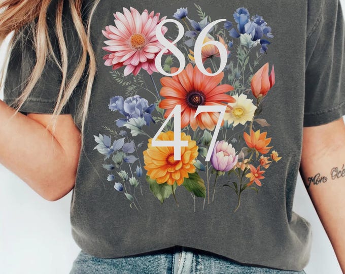 Retro 8647 Anti Trump Shirt, Democrat 8647 Shirt, Liberal Shirt, Pro Immigration Shirt, Anti ICE, Anti MAGA, Anti Republican Fascism Shirt