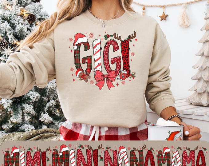 Christmas Gigi Shirt, Gigi Claus Sweatshirt, Merry Christmas Sweatshirt, Christmas Shirt, Christmas Gift For Mama,Christmas  Gigi Sweatshirt