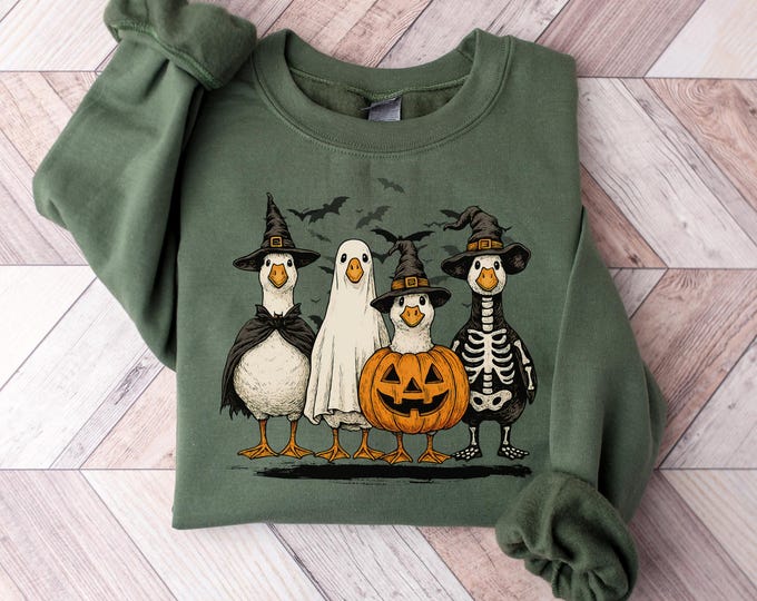 Halloween Shirt, Goose Shirt,Halloween Ghost Shirt, Silly Goose Shirt, Fall Shirt, Spooky Shirt,Pumpkin Costume Shirt,Halloween Party Shirt,