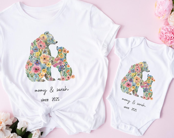 Mama Bear Sweatshirt, Custom Mothers Day Shirt with Names, Custom Mama Bear Sweatshirt, New Mom Gift,Sweatshirt gift for Mum,Christmas Gifts