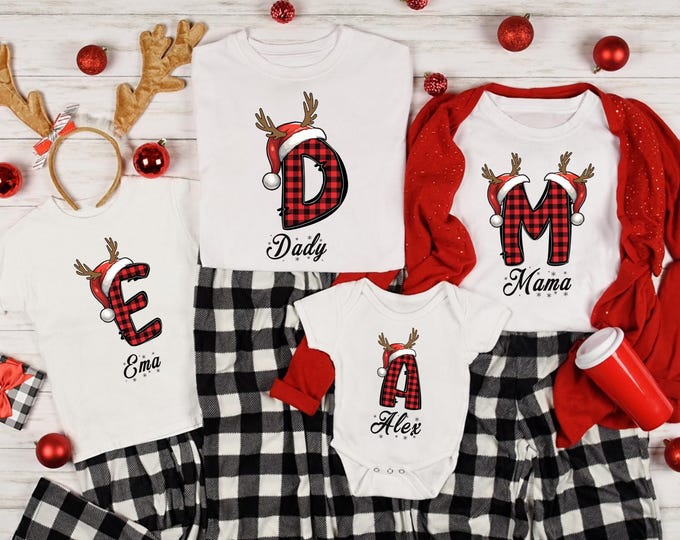 Family Christmas Name Shirt, Personalized Christmas Family Sweatshirt, Custom Christmas Sweatshirt, Monogrammed Family Christmas Hoodie