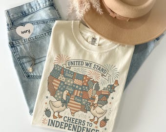 Comfort Colors Goose Usa Shirt Goose Shirt,4th Of July Shirt Patriotic Shirt Independence Day Shirt USA American Flag Shirt Fourth of July