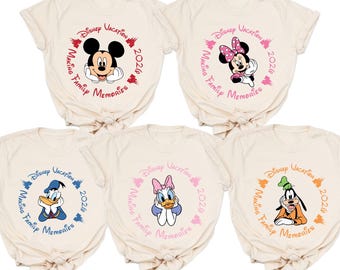 Camiseta personalizada de viaje a Disney 2026, camiseta a juego para viajes familiares, camiseta de Mickey y sus amigos de WDW Disneyworld, camisetas de vacaciones familiares