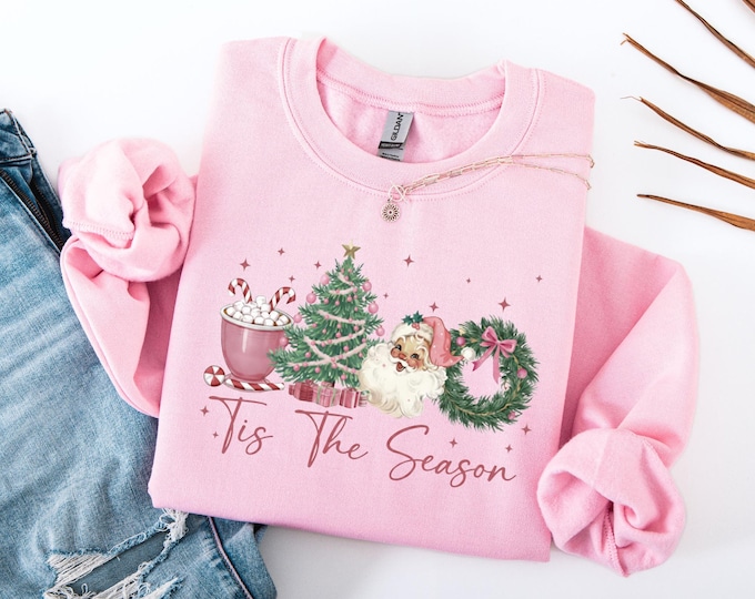 Tis The Season Sweatshirt,Christmas Tis The Season Sweatshirt,Merry Christmas Shirt, Christmas Sweatshirt,Cute Winter Hoodie Christmas shirt