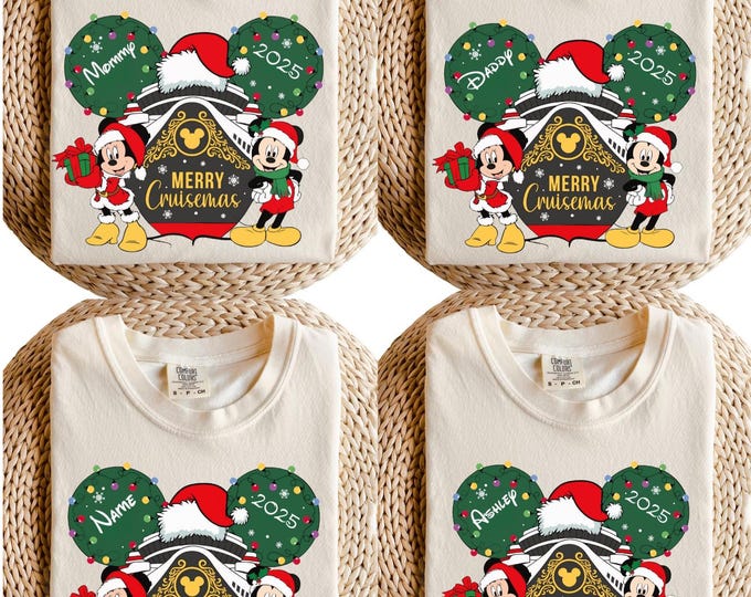 Disney Christmas Cruise 2025 Shirt, Very Merrytime Cruise Tee, Mickey and Co Family Christmas Cruise, Matching Family Xmas Cruise Tees