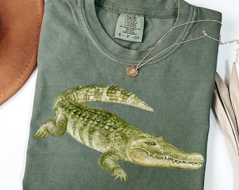 Camiseta "Later Gator", divertida camiseta de caimán Comfort Colors®, camiseta con dicho sureño, camiseta retro de caimán, camiseta con gráfico de Florida, camiseta sarcástica de animales