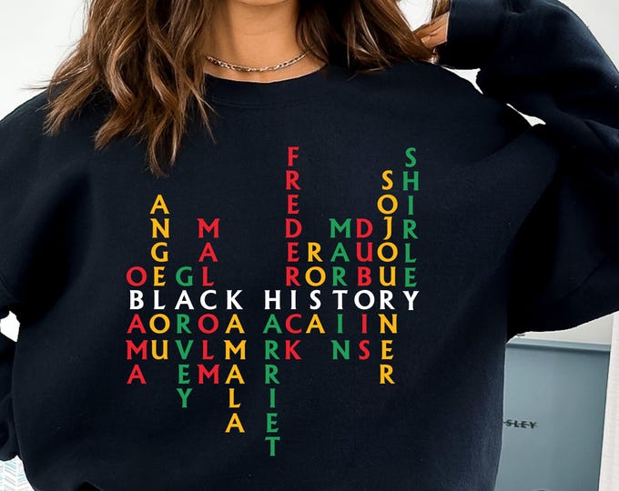 Black History Month Shirt, Celebrate School Black History Sweater, Black Leaders Shirt, Black Historical Icons Tee, Melanin Empowerment Tee
