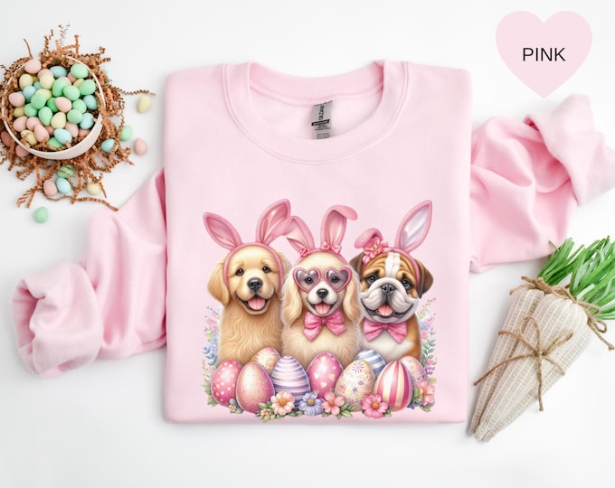 Easter Dog Shirt, Cute Easter Dog Shirt, Golden Retriever Spring Shirt, Dog Lovers, Easter Gift, Easter Graphic Tee, Dog Mom Easter Gift