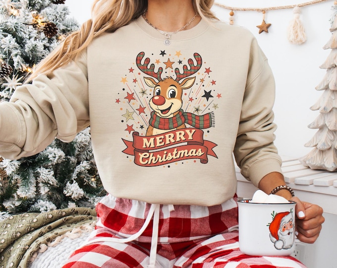 Merry Christmas Reindeer Shirt, Reindeer Shirt, Christmas Family Shirt, Christmas Shirt, Merry Christmas Shirt,Christmas Gift,Christmas 2025