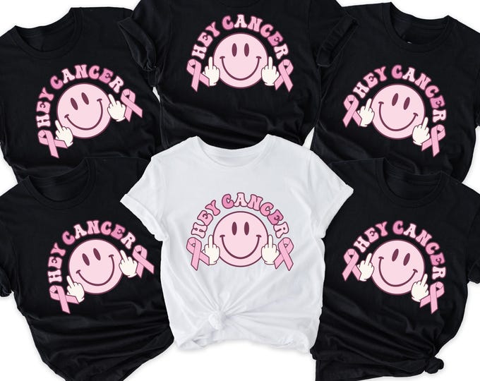 Hey Cancer Shirt, Cancer Warrior Shirt, Cancer Fighter Gift, Kitten Shirt, Awareness Month Tee, Cancer Fighter Shirt, Cancer Survivor Tee