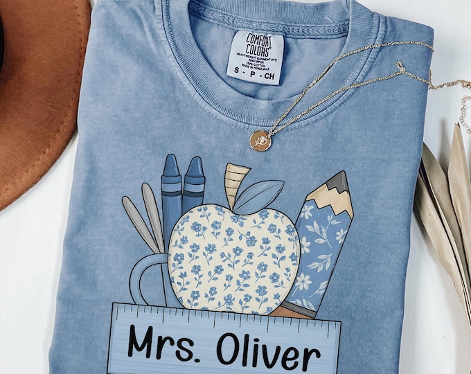 Comfort Colors® Custom Teacher Shirt, Custom Teacher Shirt, Teacher Gifts, Teacher Appreciation, Back to School, Last Day of School, Gift