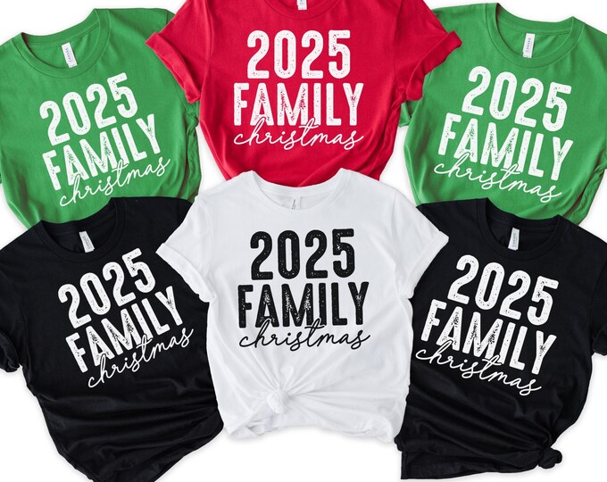2025 Family Christmas Sweatshirt: Matching Holiday Outfit, Xmas Party Top Tee