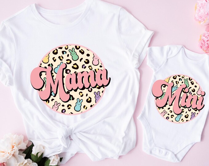 Girls Easter Bunny Shirt, Toddler Girl Easter Shirts for Kids, Easter Mommy and Me Outfits, Easter Shirt Women Gift Mom and Daughter gift