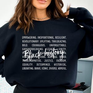 Black History Month Shirt, Celebrate School Black History Sweater, Black Leaders Shirt, Black Historical Icons Tee, Melanin Empowerment Tee