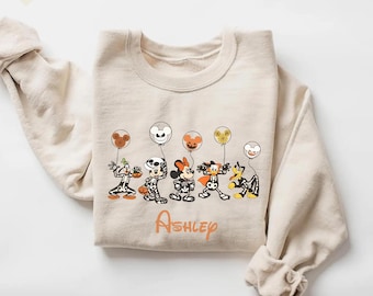 Custom Mickey And Friends Halloween Shirt, Custom Disney Family Matching Shirts, Disneyland Halloween Shirt, Disney Halloween Family Shirt