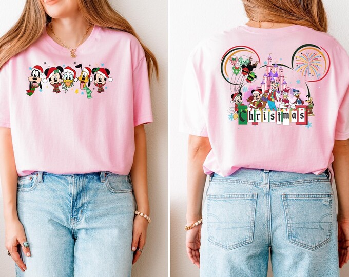 Disney Family Christmas Shirt, Matching Christmas Tees, Disney Character Christmas Shirt, 2025 Mickey’s Very Merry Shirt,Christmas Gift