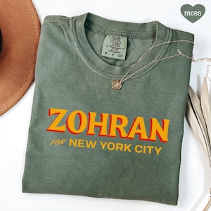 Zohran Tee, Zohran for Mayor, Zohran Mamdani, Vote Zohran for Mayor, Rank Zohran for Mayor, Zohran Shirt, Progressive Shirt, Zohran 2026 image 3