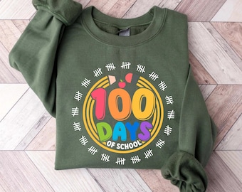 Camiseta de los 100 días de clases, camiseta de los 100 días, celebración del 100.° día de clases, camiseta de estudiante, camiseta de regreso a clases, regalo para el maestro
