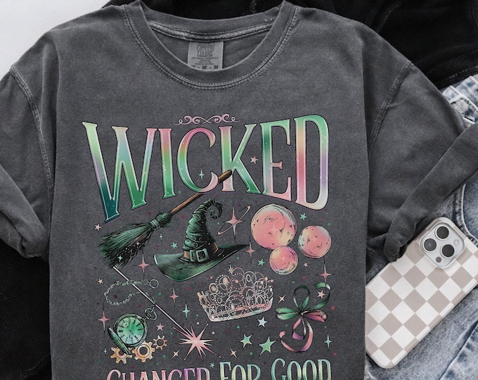 Wicked Together We’re Unlimited Shirt, Defy Gravity Tee, Wizard Musical Shirt, Broomstick Witchcore T-Shirt, Magic Fan Gift,Movie Fan Shirt
