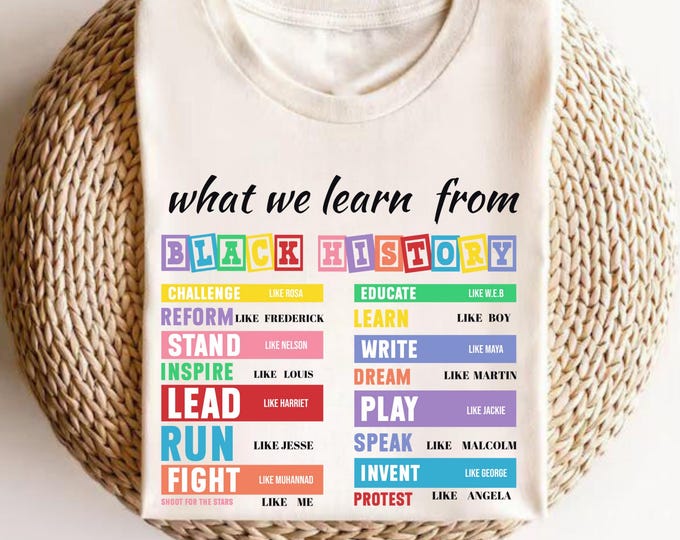 What We Learn From Black History Sweatshirt, Black History Month Shirt,Black History Shirt,Black History Sweatshirt,Black Lives Matter Shirt