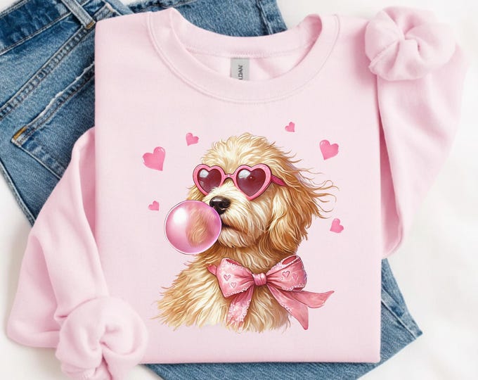 Goldendoodle Valentines Shirt, Valentines Day Dog Sweatshirt, Valentines Golden Doodle Shirt, Goldendoodle Sweatshirt, Doodle Dog Mom Gift