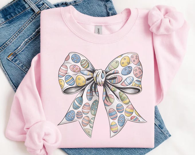 Easter Shirt, Happy Easter Sweatshirt, Coquette Easter Shirts, Easter Shirt for Kids, Easter T Shirt for Women