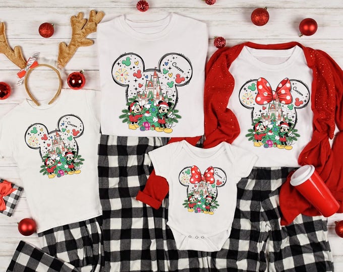 Custom Disney Christmas Shirt, Mickey's Very Merry Christmas Sweatshirt, Christmas Family Shirts, Christmas Party Shirt, Disney Holiday Tee