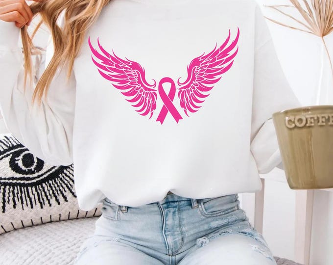 Cancer Ribbon Wonder Sweatshirt, Cancer Survivor Hoodie, Cancer Warrior Shirt, Breast Cancer Shirts, Cancer Fighter, Cancer Awareness Shirts