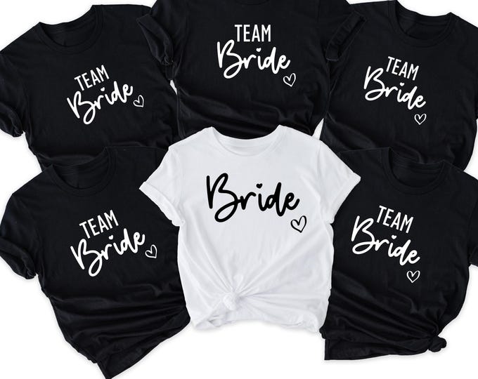 Team Bride Shirts, Bride Shirt, Bachelorette Party Shirts, Bridesmaid Shirts, Bridesmaid Proposal Gift, Bachelorette Shirts, Squad Shirt