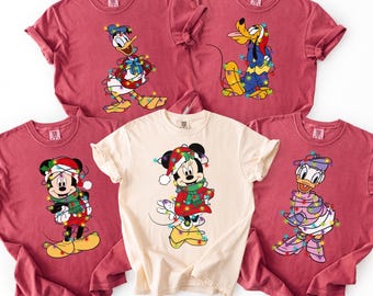 2026 Disney Christmas Shirt, Personalized Disney Christmas Shirt,Matching Disney Christmas Family Shirt, Custom Disney Christmas Squad Shirt