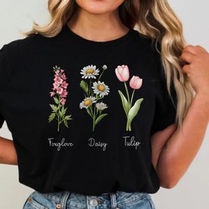 Subtle FDT T-Shirt, Anti Trump Shirt, Forget Me Not Daisy Tulip Tee, Feminist Gift, Equality Matters, Political Unrest, Subtle Tee