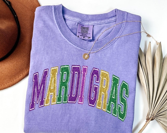 Comfort Colors® Mardi Gras Shirt, Fat Tuesday Tee, Mardi Carnival Unisex Tshirts