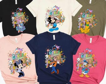 Custom Disney Epcot 2026 Shirt, Disney Epcot Matching Shirt, Disney Family Matching Shirt, Disney Epcot Name Shirt, World Traveler Shirt