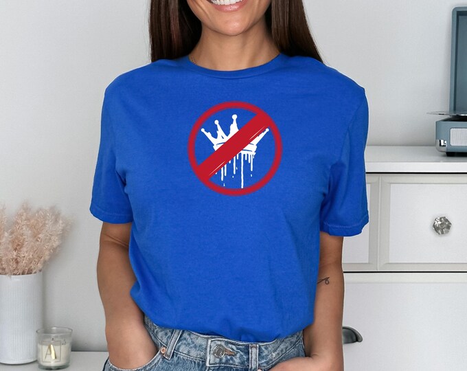 No Kings Shirt, No Kings In America Shirt, Protest Shirt, Political Tee, Pro Democracy Shirt, Patriotic Protester Shirt, Resistance Apparel