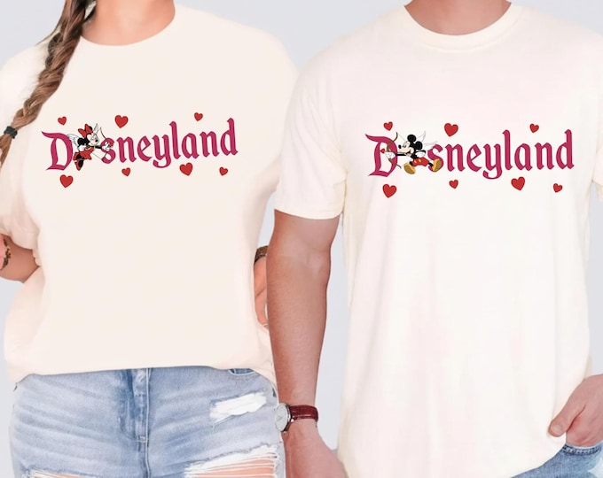 Couple Matching Disney Shirt, Disney Valentines Couple T-shirt, Disney Honeymoon, Disneyland Valentines, Disney Vacation Shirt,2026 disney