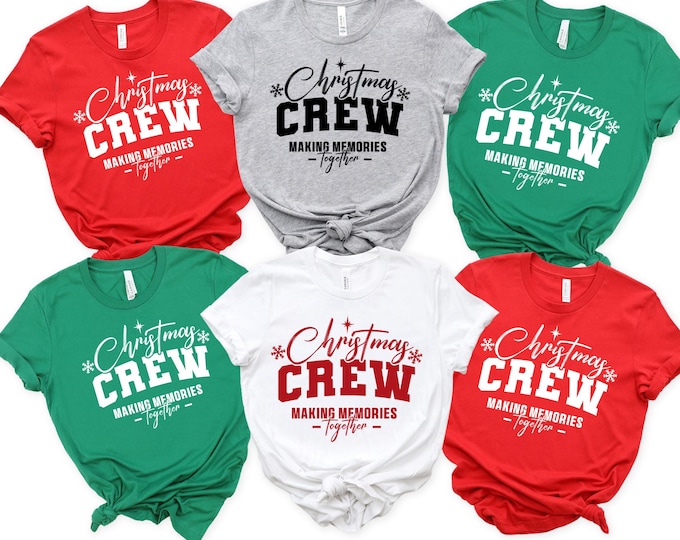 Christmas Crew Shirt, Family Christmas Pajamas, Family Christmas Shirts, Christmas T Shirt, Family Christmas Crew, Xmas Holiday Winter Shirt