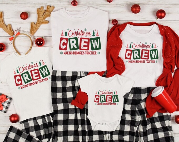 Customized Family Christmas Crew 2025 Shirts, Christmas Family Shirt, Christmas Group Shirt, Christmas Pajamas T-shirts,Christmas Crew Shirt