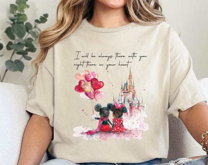 Mickey Minnie Love T-Shirt, Mickey Minnie I'm Always With You Sweatshirt, Disney Lover Shirt, Valentines Day WDW Couple Shirt