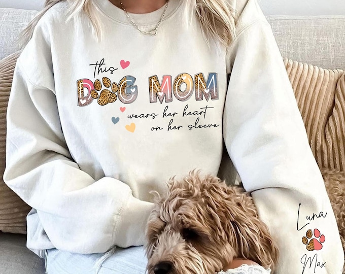 Dog Mom Sweatshirts,Custom Dog Mom Shirt,Dog Mom Shirts - Womens Sweatshirts - Dog Mom Tshirt,Dog Mom Gift,Dog Mom TeeChristmas Gifts