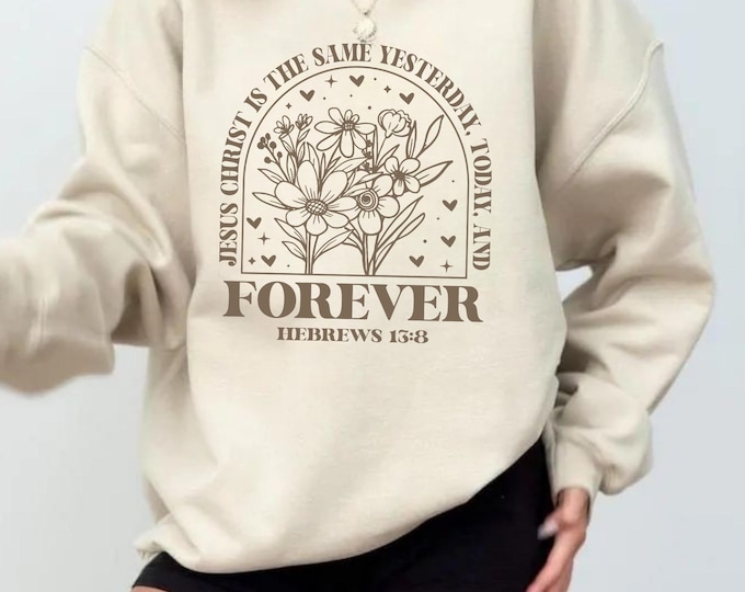 Wildflower Bible Verse Sweatshirt, Inspiration Bible Sweater, Wild Flowers Christian Shirt, Christian Hoodie,Religious Sweater,Faith Hoodie