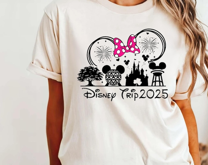 Disney Family Trip 2025 Shirt, Disneyworld Matching Tee, Disney Family Vacation Shirt, Custom Disney Trip Shirt, Disneyland 2025 Shirt